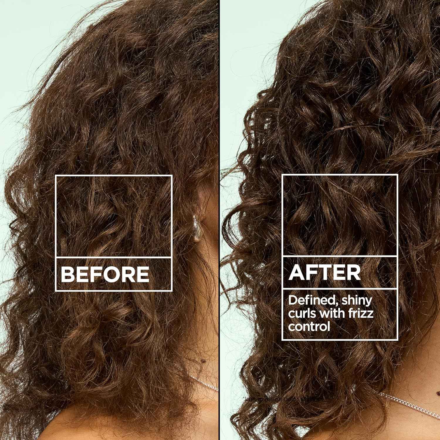 Garnier Fructis Style Curl Shape Defining Spray Hair Gel, Strong Hold Frizz Control for Curly, Wavy, and Coily Hair, Nourishing Formula, 8.5 fl oz
