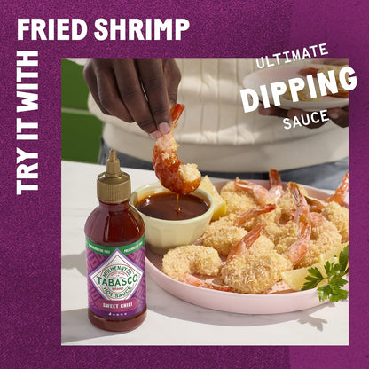 TABASCO_Brand_Sweet_Chili_Sauce,_Mild_Hot_Sauce,_Easy-to-Squeeze_Bottle,_Perfect_Balance_of_Sweet_&_Heat,_Versatile_Flavor,_Great_on_Fish_Tacos,_Salads,_Asian_Food_&_More,_11_Oz_(Pack_of_1)