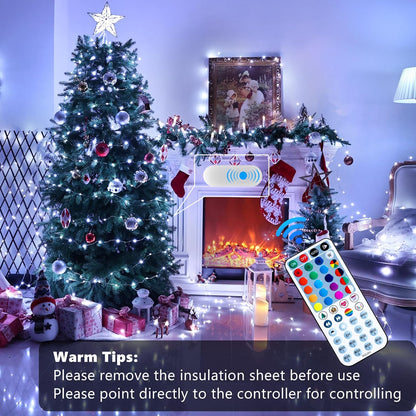 BrizLabs_Christmas_Fairy_Lights_-_66ft_200_LED_Color_Changing_Fairy_Lights_with_Remote,_Plugin_RGB_Rainbow_Christmas_Twinkle_Light_White_&_Red_Starry_Xmas_Light_for_Xmas_Halloween_Home_Party_Wedding