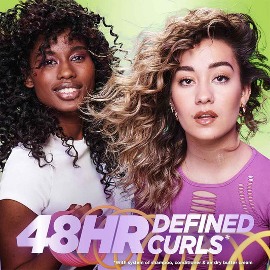 Garnier Fructis Curl Nourish Shampoo, Curly Hair Shampoo with Coconut Oil and Plant Protein, Up to 48HR Defined Curls for all Curl Types