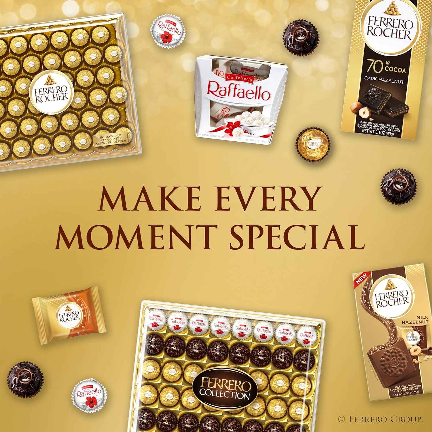 Ferrero Rocher, 13 Count, Premium Gourmet Milk Chocolate Hazelnut, Individually Wrapped Candy for Gifting in a Bunny-Shaped Box, Great Easter Gift, 5.7 oz