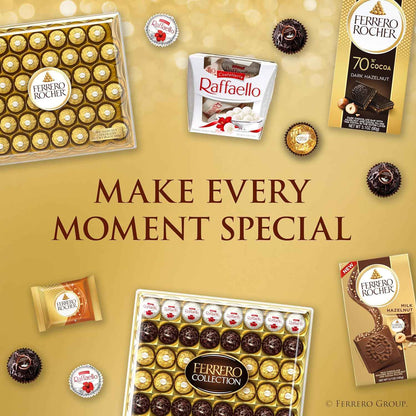 Ferrero Rocher, 13 Count, Premium Gourmet Milk Chocolate Hazelnut, Individually Wrapped Candy for Gifting in a Bunny-Shaped Box, Great Easter Gift, 5.7 oz
