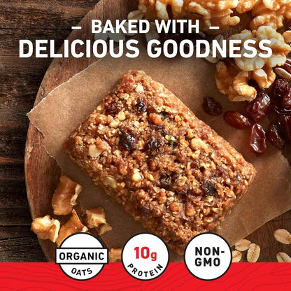 CLIF BAR - Energy Protein Bars - Oatmeal Raisin Walnut - Made with Organic Oats - Energy Bars - Non-GMO