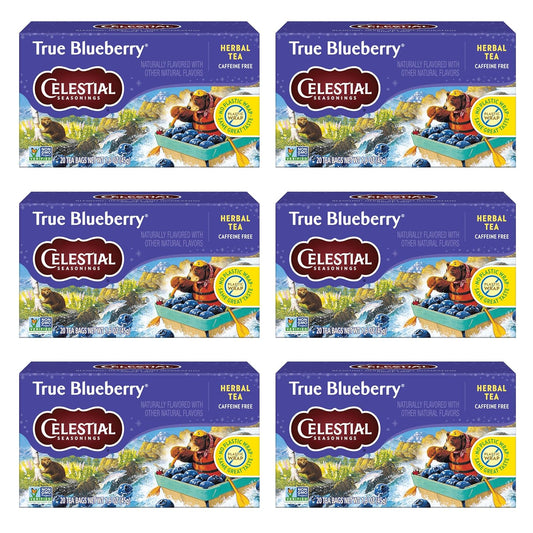 Celestial_Seasonings_True_Blueberry_Herbal_Tea_Bags,_Caffeine_Free,_20_Bags_Box_(Pack_of_6)