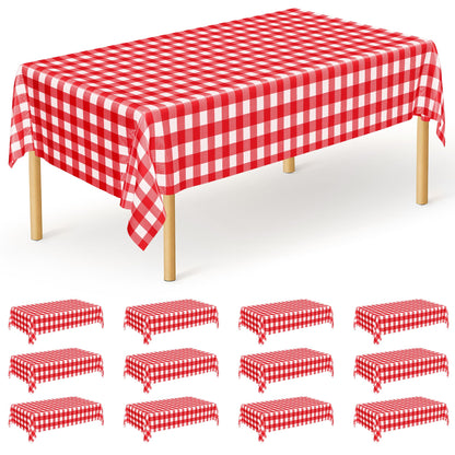 Red Plaid - 12pcs 54x108 in