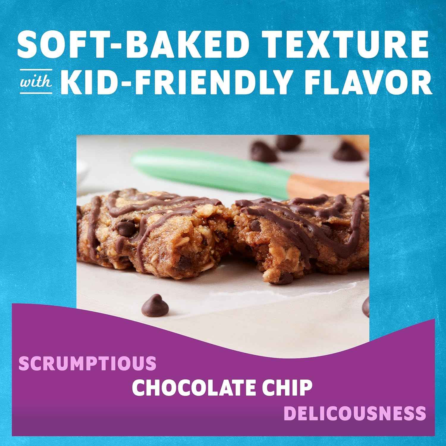 Zbar - Chocolate Chip - Soft-Baked Energy Snack Bars - Non-GMO - 12g Whole Grains - USDA Organic Granola Bars - Snacks for Kids (12 Pack)
