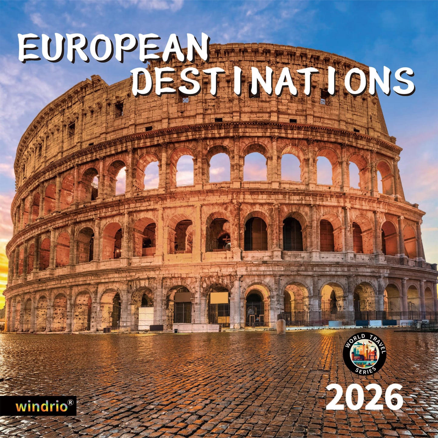 2026 Wall Calendar,Calendar 2026, November 2025 - December 2026, Wall Calendar European Destinations, 12&amp;#34; x 24&amp;#34; Opened,Full Page Months Thick &amp;amp; Sturdy Paper for Calendar Organizing &amp;amp; Planning
