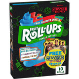 Fruit Roll-Ups Fruit Flavored Snacks, Stranger Things Edition, Variety Pack, 10 Ct, 5 oz