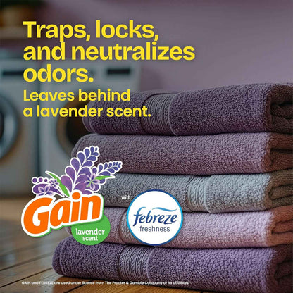 Glad ForceFlex Tall Kitchen Trash Bags, 13 Gallon, Gain Lavender