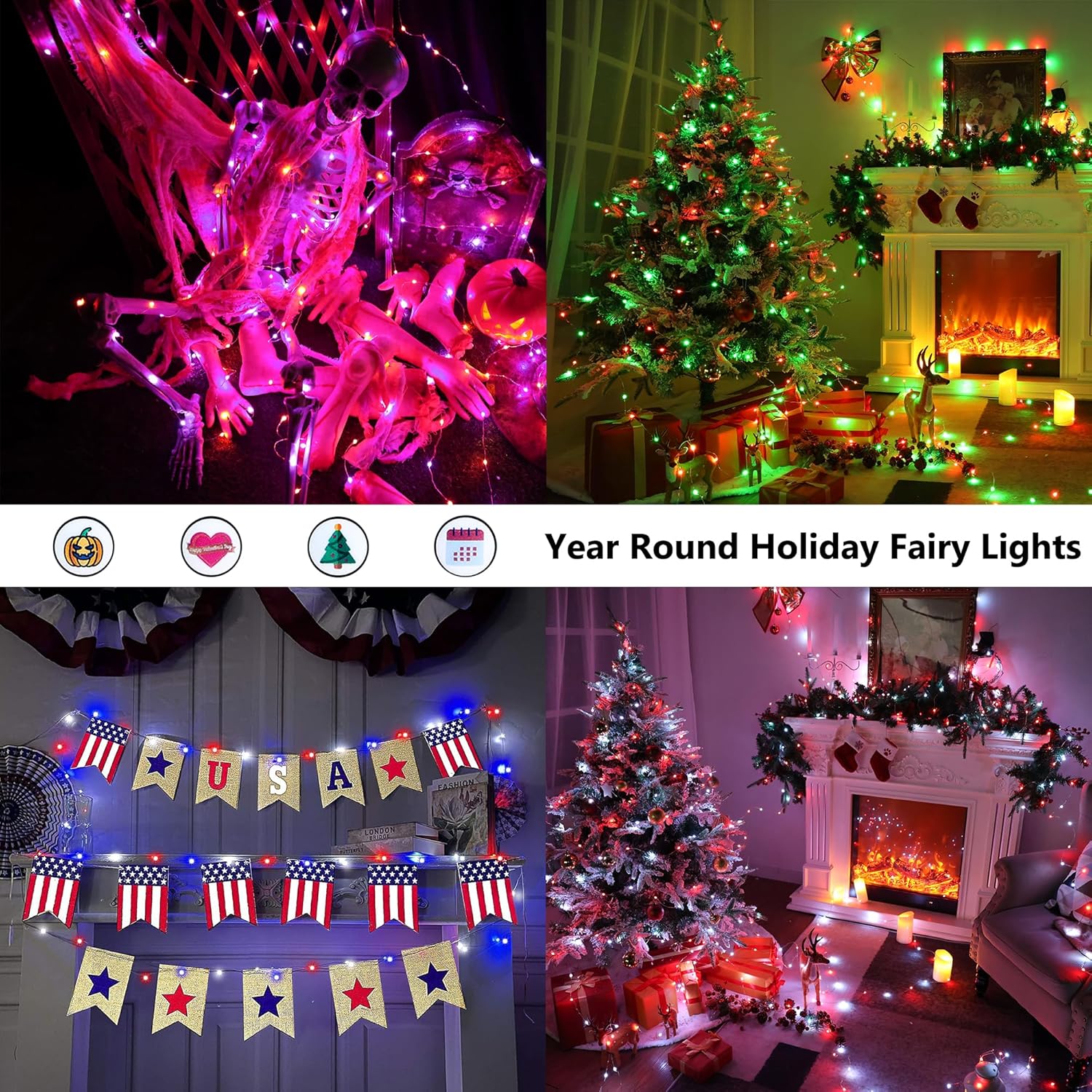 BrizLabs_Christmas_Fairy_Lights_-_66ft_200_LED_Color_Changing_Fairy_Lights_with_Remote,_Plugin_RGB_Rainbow_Christmas_Twinkle_Light_White_&_Red_Starry_Xmas_Light_for_Xmas_Halloween_Home_Party_Wedding