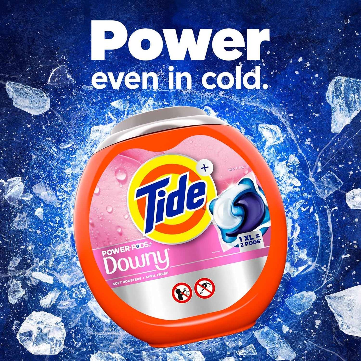 Tide Power PODs + Downy Laundry Detergent Pods, Soft Boosters + April Fresh