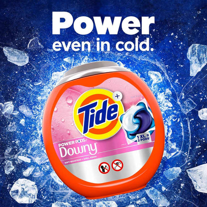 Tide Power PODs + Downy Laundry Detergent Pods, Soft Boosters + April Fresh