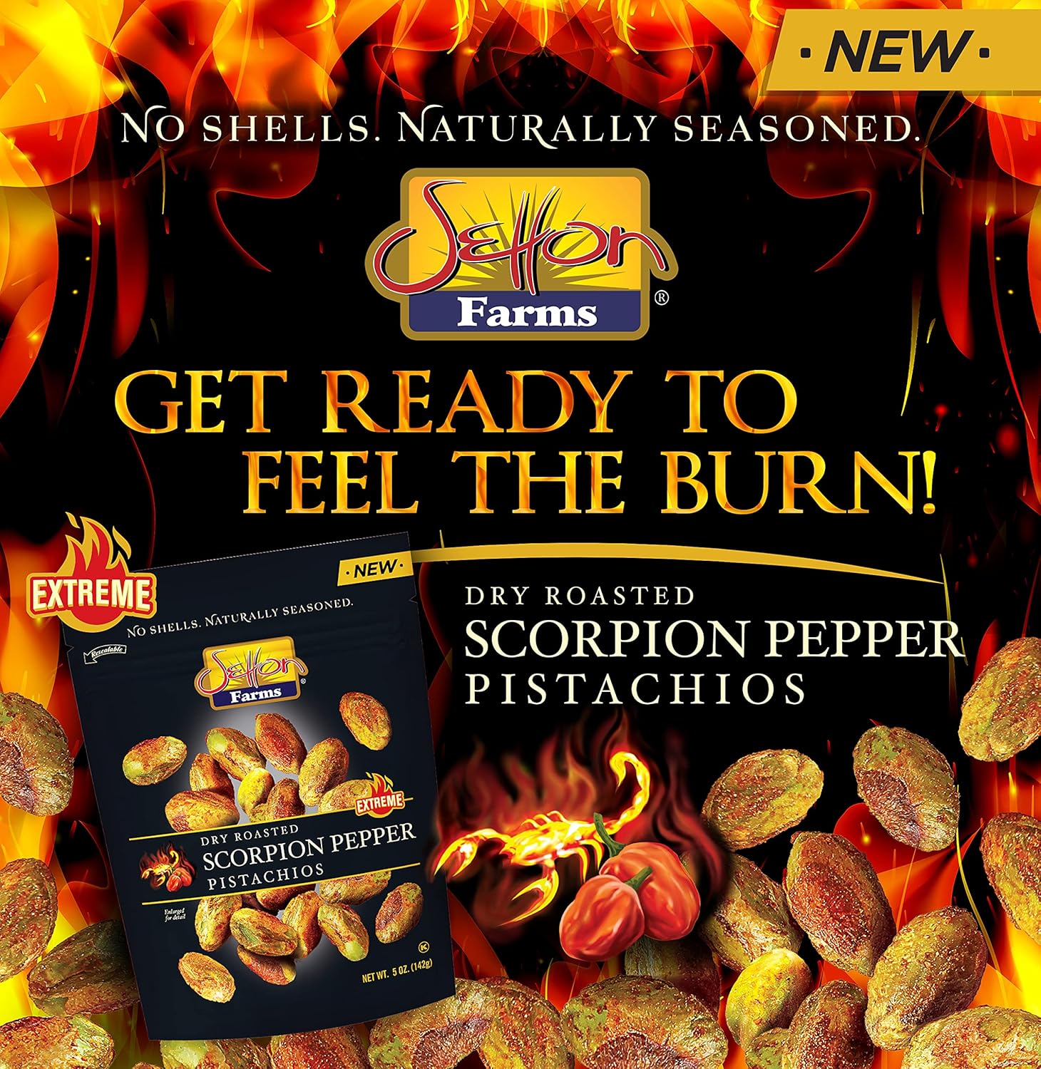 Setton_Farms_Pistachios,_Scorpion_Pepper_Extreme_Flavor,_Naturally_Seasoned,_Dry_Roasted_No_Shell,_Non-GMO_Project_Verified,_Gluten_Free,_Vegan,_Kosher,_5_Oz