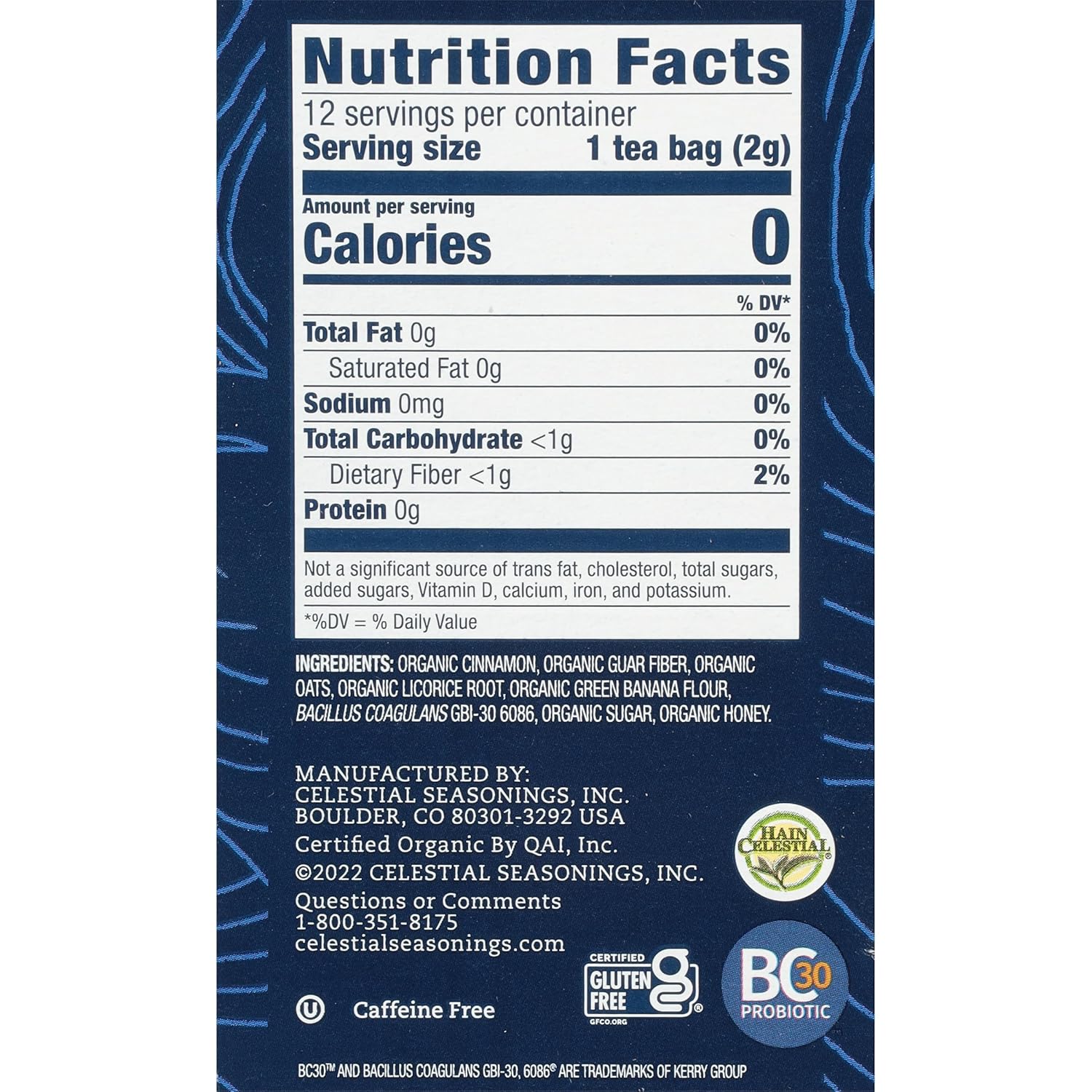 Celestial_Seasonings_TeaWell_Herbal_Tea,_Gut_Health,_Organic_Cinnamon_Oat,_12_Count