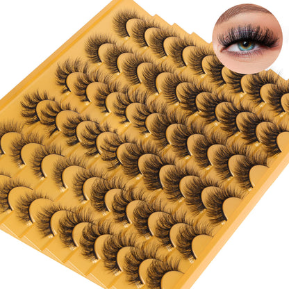 False Eyelashes 30 Pairs Faux Mink Lashes Fluffy Volume Wholesale Eyelashes Wispy Strip Lashes Cat Eye Fake Lashes 6 Styles Multipack by ALICE