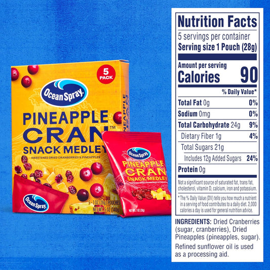 Ocean_Spray®_Pineapple_Cran™_Snack_Medley,_Cranberry_and_Pineapple_Dried_Fruit_Snack,_1_Oz_Pouches,_5_Count