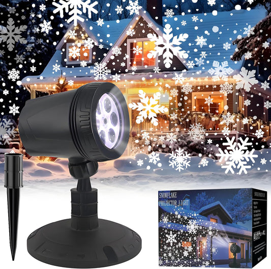 ‎LILNIAGY_Christmas_Decorations_Outdoor_Christmas_Projector_Lights_Snowflake_Projector,_IP65_Waterproof_&_Adjustable_Christmas_Lights_for_Outdoor_Christmas_Decorations_Home_Party_Garden_Xmas_Decor