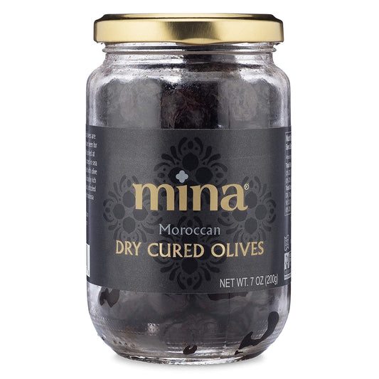 Mina_Dry_Cured_Black_Olives,_7_oz_-_Moroccan_Olive_Oil_Cured_Olives,_Premium_Handpicked_and_Naturally_Cured_Dried_Olives,_Non_GMO,_Gluten_Free,_Low_Carb,_Vegan,_Great_Paleo_Keto_Snacks