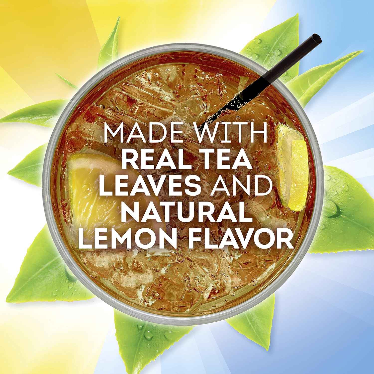 Lipton Lemon Sweetened Iced Tea Mix, Makes 28 Quarts (Pack of 2)