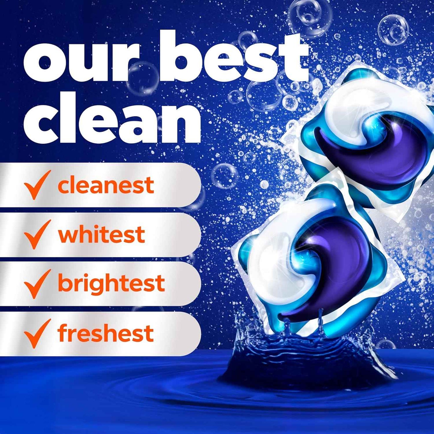 Tide Odor Defense + Oxi Laundry Detergent Pacs, Original Scent, Advanced Odor + Stain Fighter