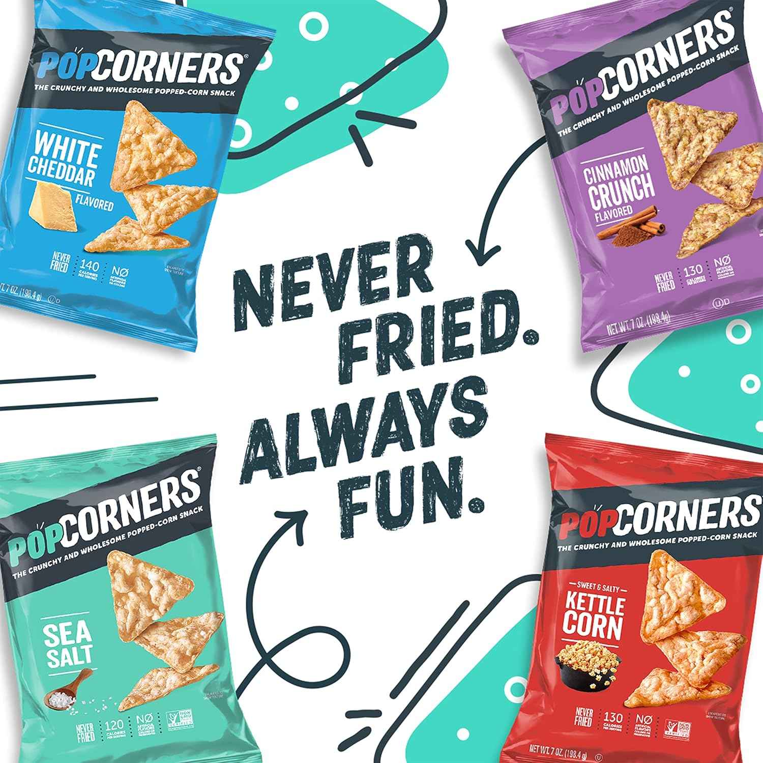 PopCorners Popped Corn Snack Chips, Spicy Queso, 5 Oz