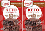 Duncan Hines Keto Friendly Brownie Mix, Chewy Fudge, Zero Added Sugar, Gluten Free, Halloween Baking, 10 oz.