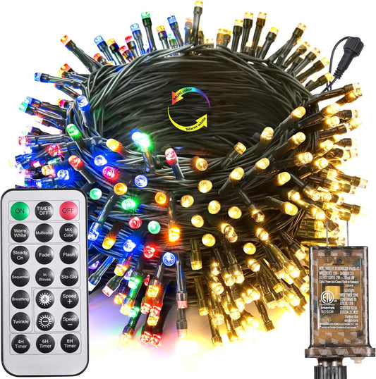 Joomer_Color_Changing_Christmas_Lights,_66FT_200_LED_String_Lights_with_Remote_Timer_Dimmable_Connectable_Fairy_String_Outdoor_Waterproof_for_Christmas_Decoration_(Warm_White_to_Multicolor)