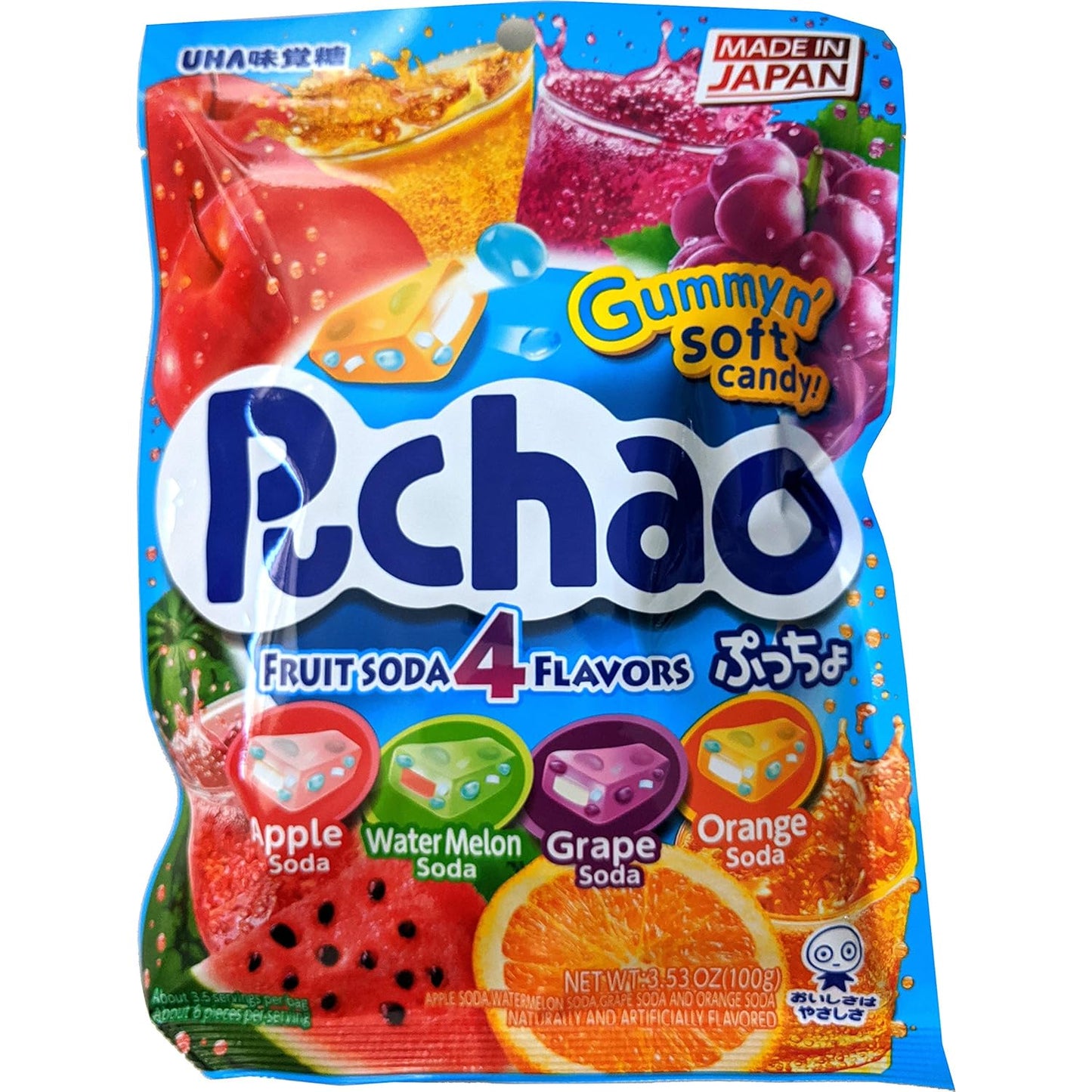 Puchao_Japanese_Chewy_Candy,_4_Fruit_Soda_Flavors_-_Apple,_Watermelon,_Grape,_Orange,_Soft_Candy_with_Fizzy_Gummy_Bits_Inside,_As_Seen_on_TikTok,_Variety_Pack,_Product_of_Japan