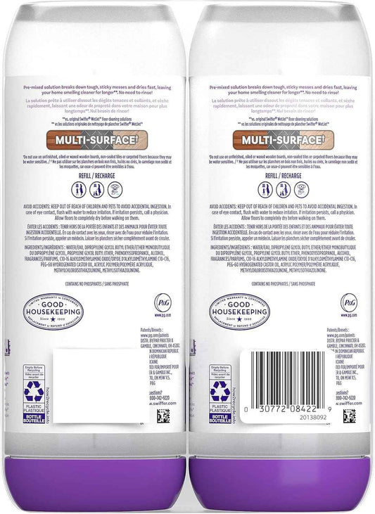 Swiffer PowerMop Floor Cleaning Solution, PowerMop Refills, Floor Cleaner for Mopping