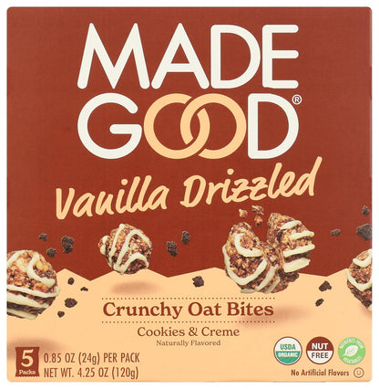 MadeGood_Vanilla_Drizzled_Crunchy_Oat_Bites,_5_Pack,_Organic_Snacks