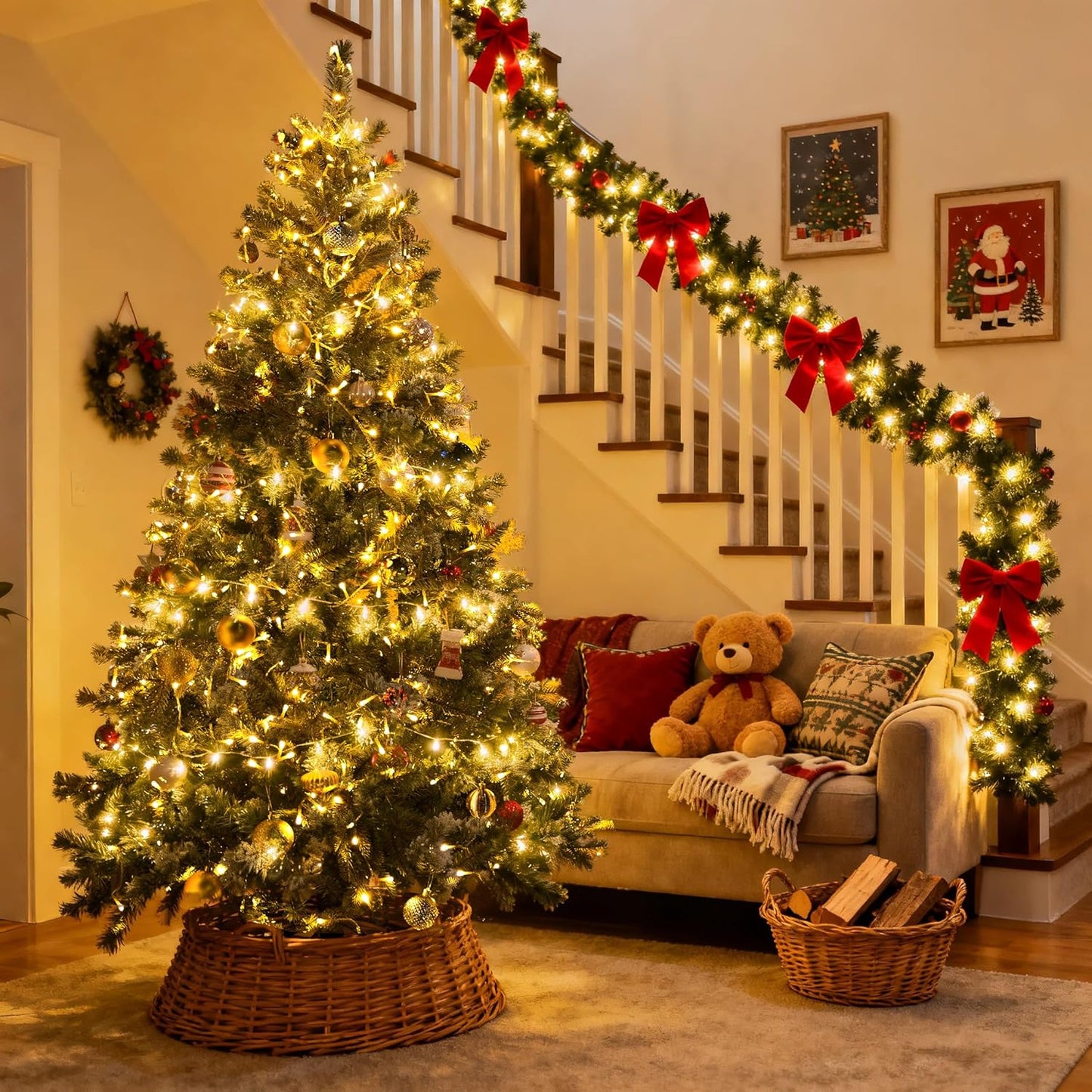 JMEXSUSS_2_Pack_Battery_Operated_Christmas_Lights_with_Remote,__LED_Battery_String_Lights_Outdoor_Indoor,_Warm_White_Twinkle_Light_for_Christmas_Tree_Bedroom_Porch_Garland_Yard_Decor