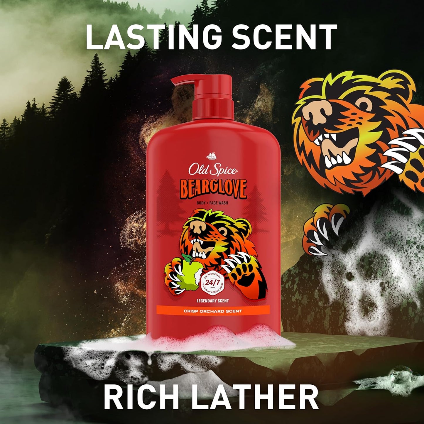 Old_Spice_Cleansing_Body_Wash_for_Men,_3X_Defense,_24/7_Shower_Fresh_with_Lasting_Scent,_2-in-1_Body_&_Face_Wash,_Bearglove_with_Crisp_Orchard_Scent,_33.4_(Pack_of_4)