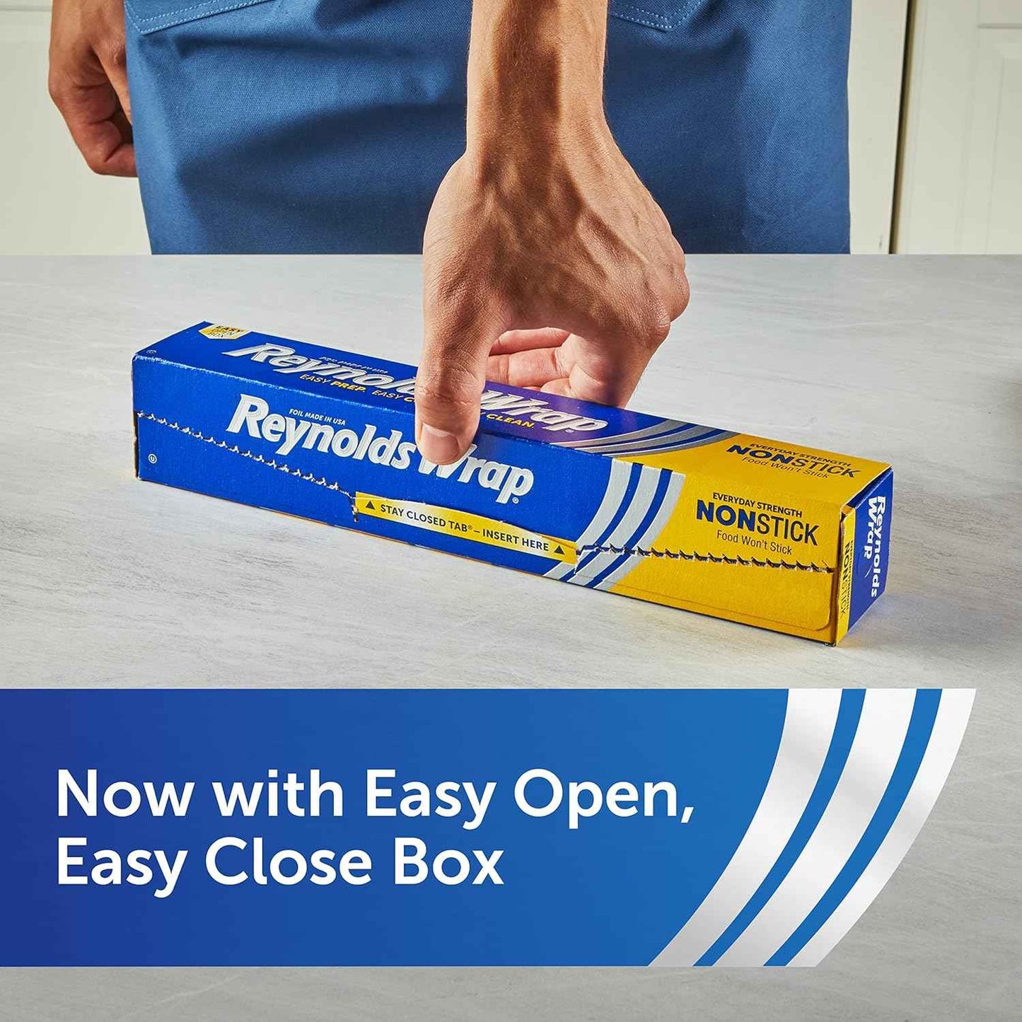 Reynolds Wrap Non Stick Aluminum Foil, Nonstick Aluminum Foil Roll, Prevents Food Sticking and Messy Cleanup, Great for Covering Casseroles and leftovers