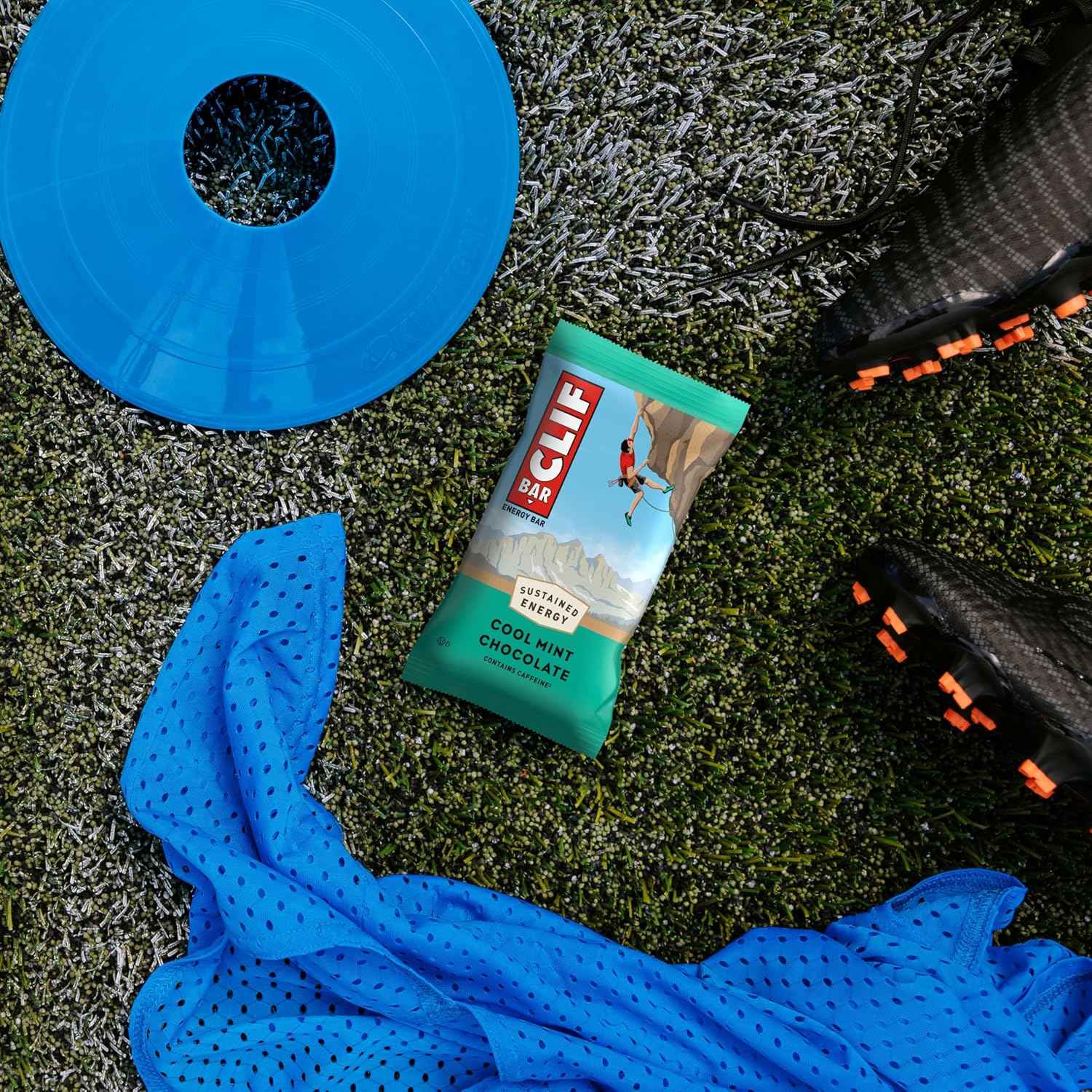 CLIF BAR - Energy Protein Bars - Cool Mint Chocolate with Caffeine - Made with Organic Oats - Energy Bars - Non-GMO