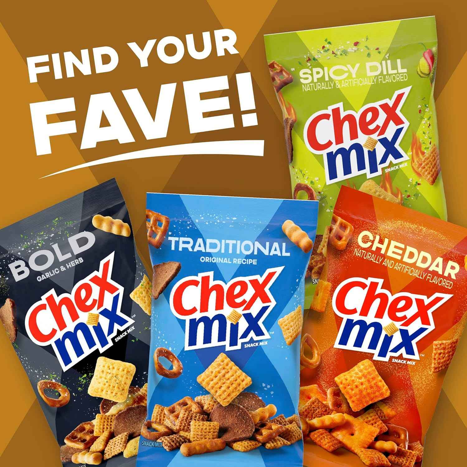Chex Mix Turtle Snack Mix, Indulgent Snack Bag