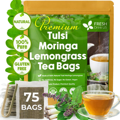 Tulsi Moringa Lemongrass - 75 Tea Bags