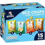 Quaker Rice Crisps 4 Flavor Savory Mix 15 Count Snack