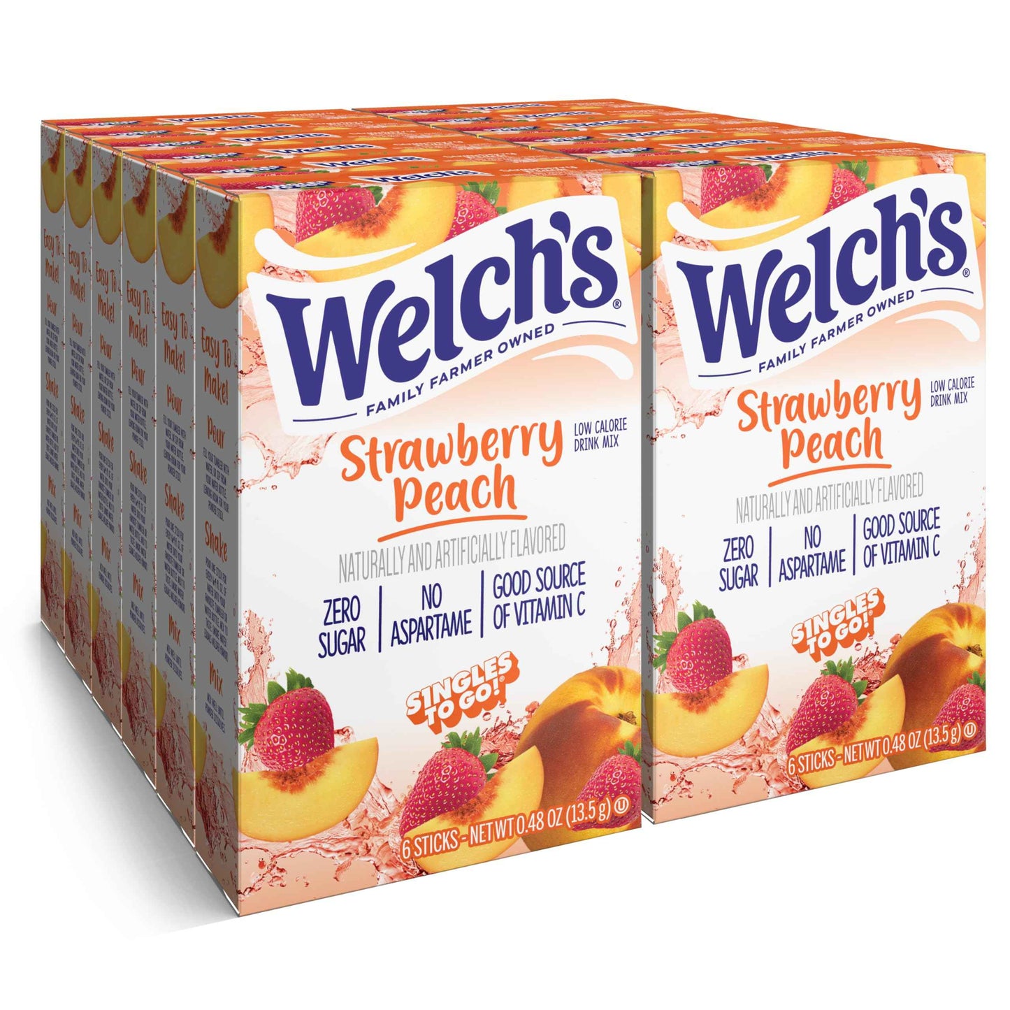 Welch's Singles To Go Water Drink Mix - Powder Sticks, 0.48 Ounce (Pack of 12)