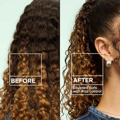 Garnier Fructis Curl Control Scrunching Hair Gel, Curl Jelly for Curly, Wavy, and Coily Hair with Frizz & Edge Control, Up to 24 HR Shape & Shine