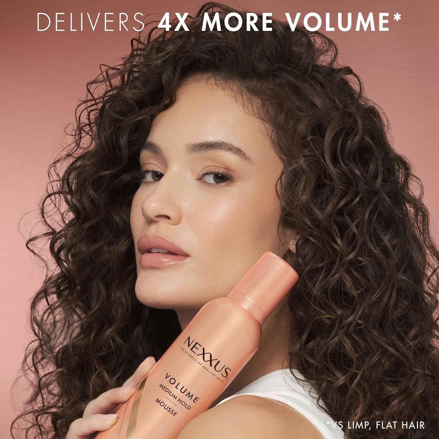 Nexxus Styling Hair Mousse for Volume Medium Hold Mousse Powered by STYLEPROTECT Technology