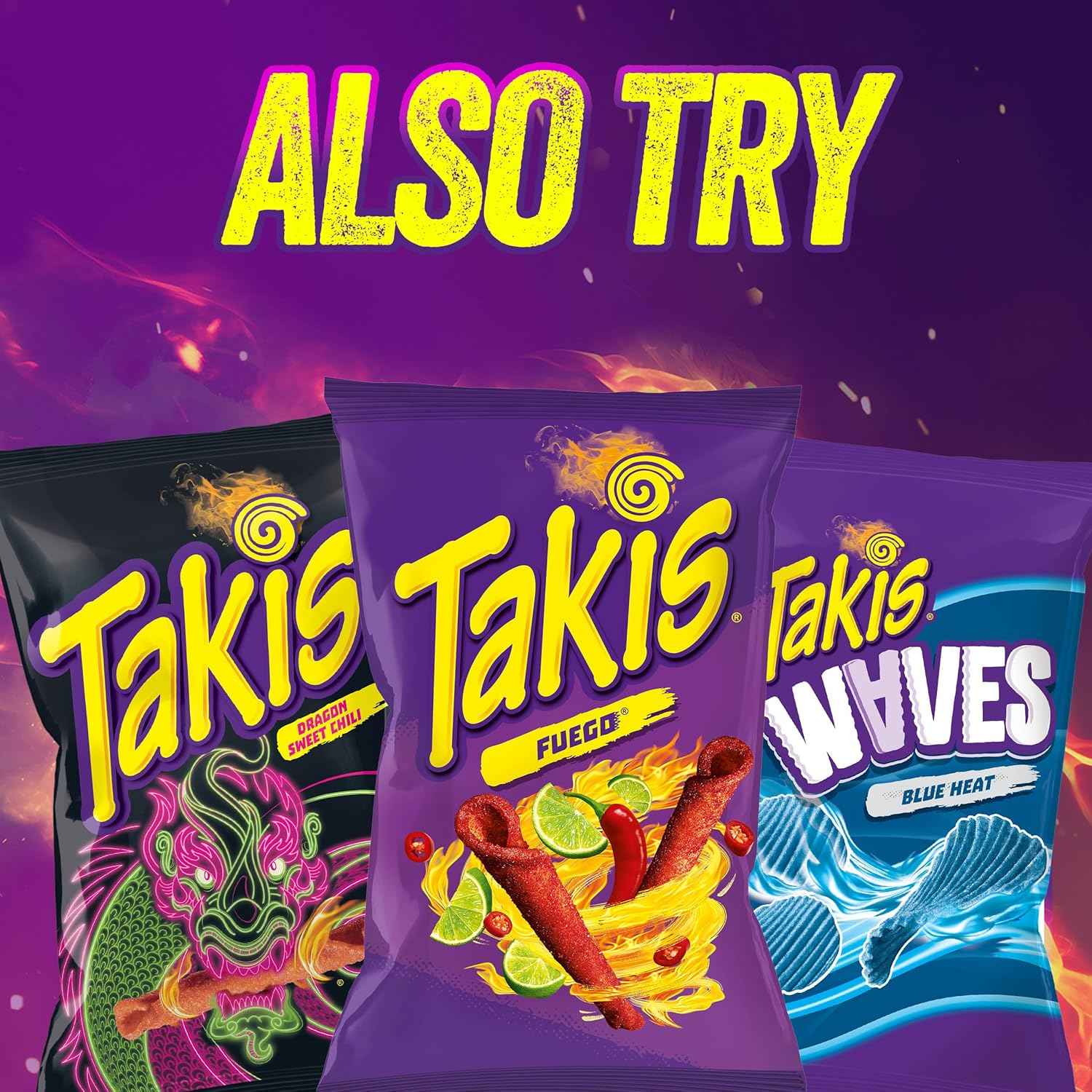 Takis 40 pc / 1 oz Multipack -Flavored Extreme Spicy Rolled Tortilla Chips - Individual Bags, Perfect for Tailgates, Parties, Lunchboxes or Lunches