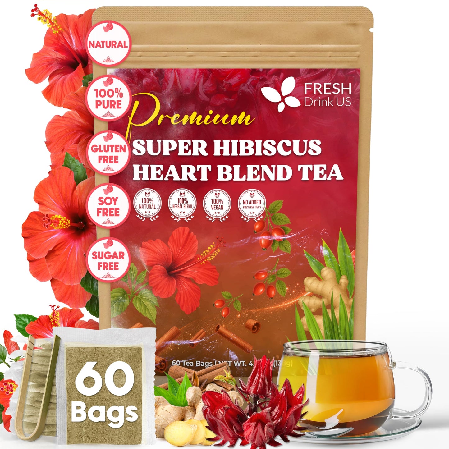 Hibiscus - 60 Special Bags