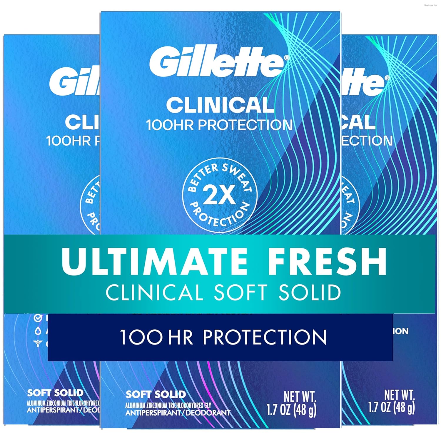Gillette_Clinical_Antiperspirant_and_Deodorant_for_Men,_100HR_Sweat_&_Odor_Protection,_Long_Lasting_Freshness,_Anti-White_Mark_Technology,_Soft_Solid,_Ultimate_Fresh_Scent,_1.7_oz_(Pack_of_3)