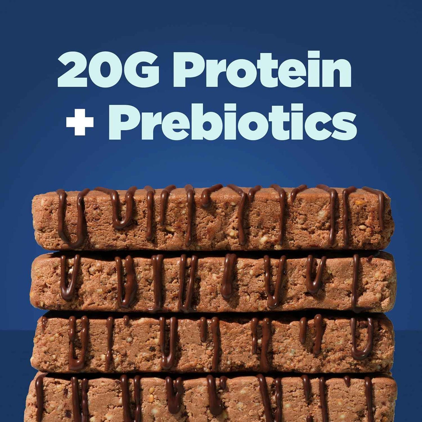Perfect Bar Protein + Prebiotics, 20g Protein, Grass-Fed Whey, 6g Fiber With 3g Prebiotics, Gluten-Free, Non-GMO, 2.4 Ounce Bar, 7 Count