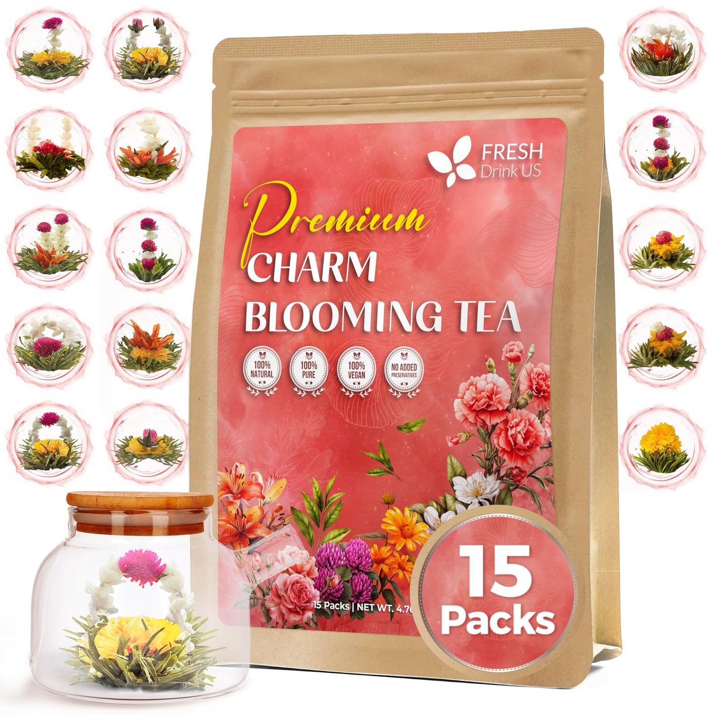 Tea Ball Charming - 15 Tea Bags