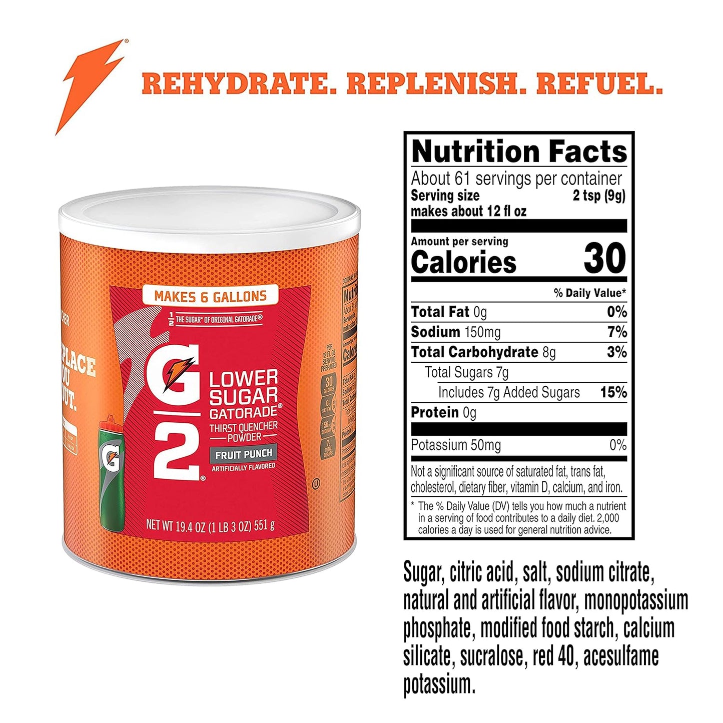 Gatorade_Thirst_Quencher_Powder,_G2_Fruit_Punch,_19.4_Ounce,_pack_of_3