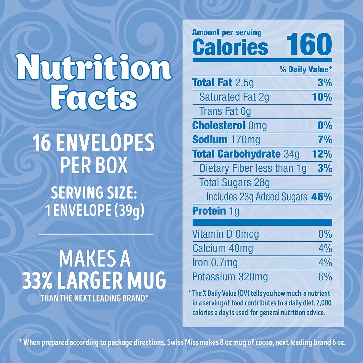 Swiss_Miss_Milk_Chocolate_Flavored_Hot_Cocoa_Mix,Family_Pack,Hot_Cocoa_Bar_Supplies,1.38_oz.,16-Count_Envelopes,(Pack_of_2)