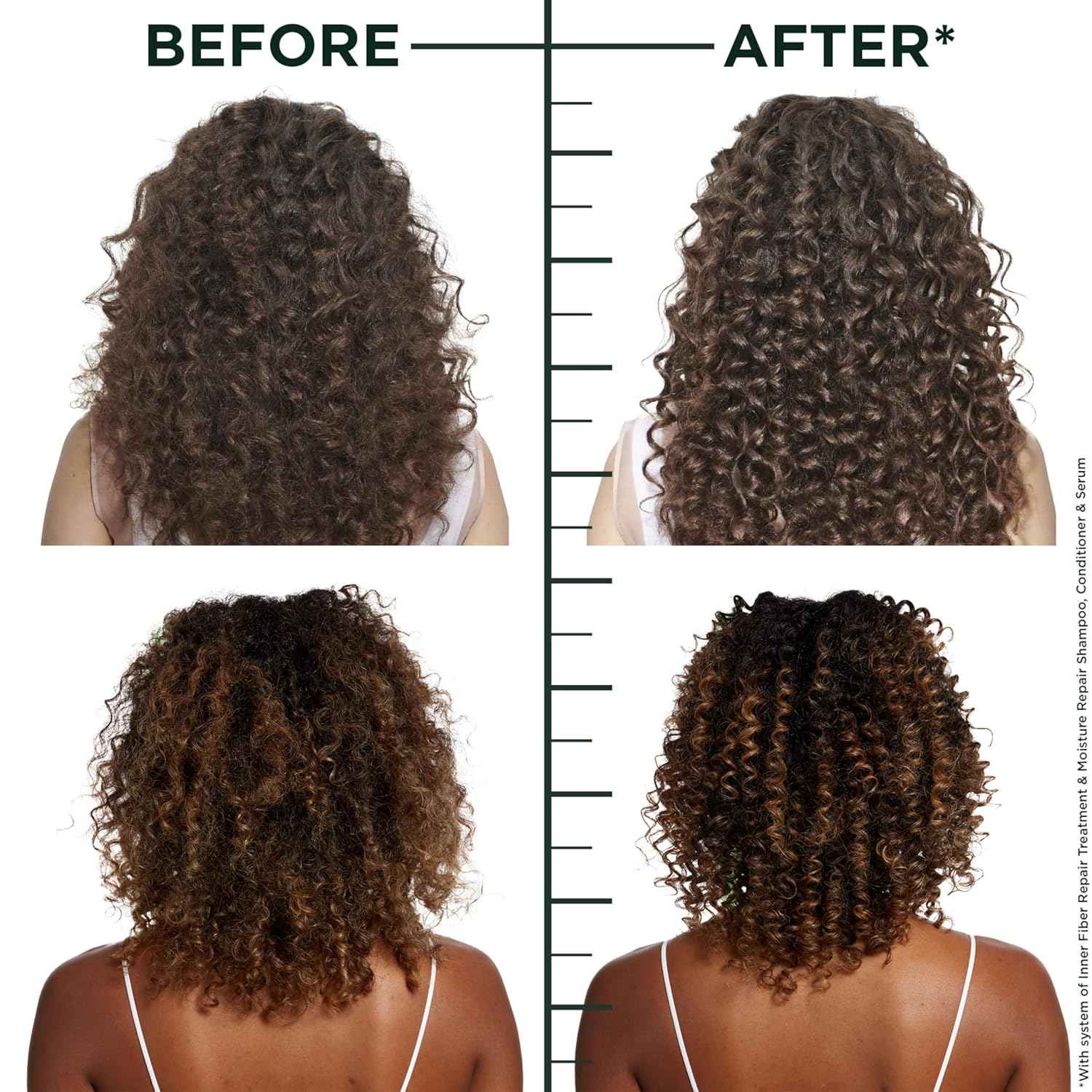 Garnier Fructis Hair Filler Moisture Repair Serum Treatment, Moisturizing Hair Serum for Curls and Waves with Hyaluronic Acid