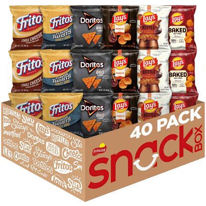 Frito-Lay Doritos & Cheetos Mix Variety Pack, 2.42 Pounds, (Pack of 40)