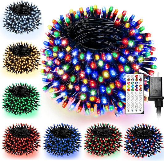 RGB_Christmas_Lights_Outdoor,_98.4FT_300_LED_Color_Changing_String_Lights_with_Remote_&_Timer,_Music_Sync_Multiple_Modes_Waterproof_Christmas_Tree_Light_for_Home_Party_Holiday_Xmas_Decoration